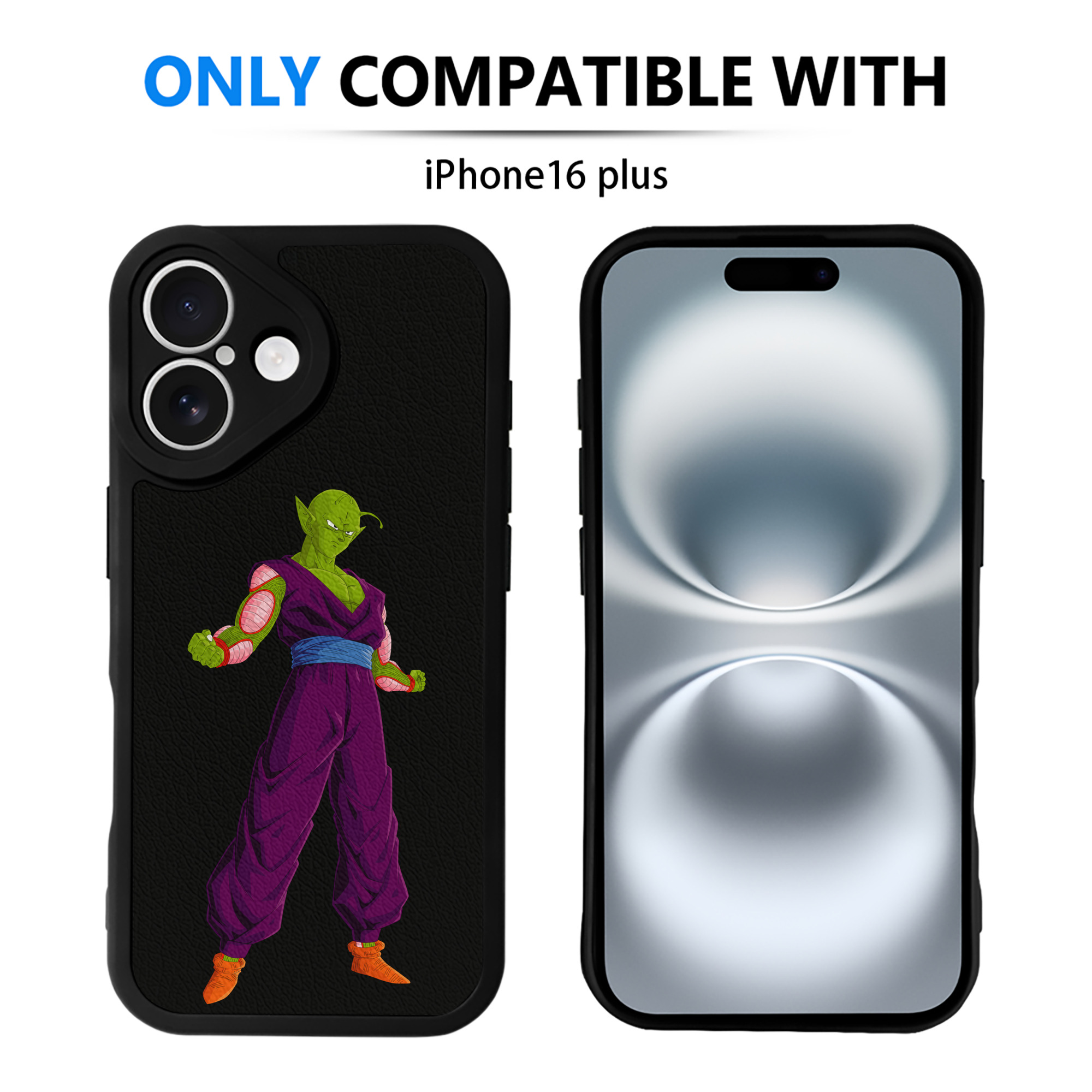 （画像用） ドラゴンボール ピッコロ DRAGON BALL Piccolo 【iPhone 16シリーズ対応】シリコンスマホケース（レザー調） 材質：シリコン